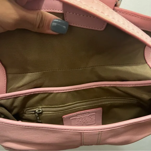 Coach vintage pink Leather Shoulder Bag - Picture 5 of 7